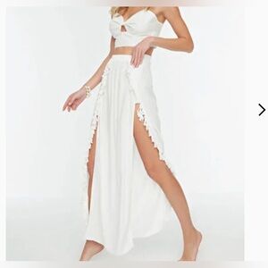 Long Beach Skirt with Slits